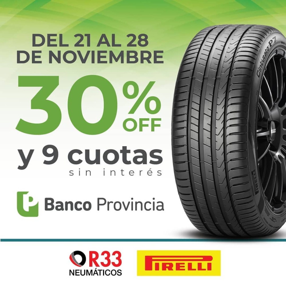 PROMO IMPERDIBLE EN R33 NEUMÁTICOS POR ESTA SEMANAS