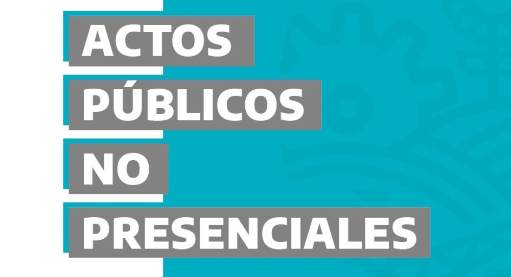 ACTO PÚBLICO NO PRESENCIAL