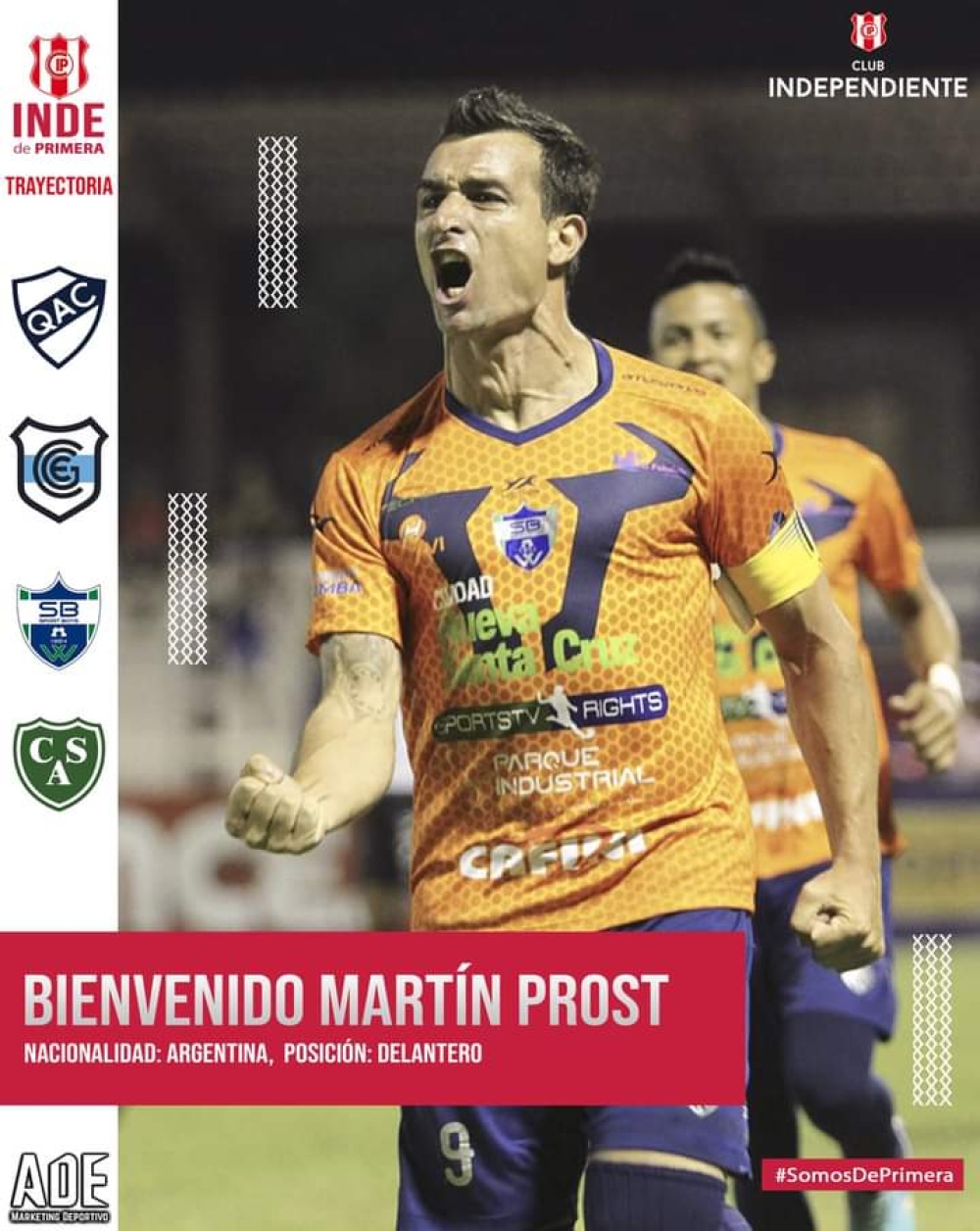 Martín Prost el trotamundos del fútbol retorna a Bolivia