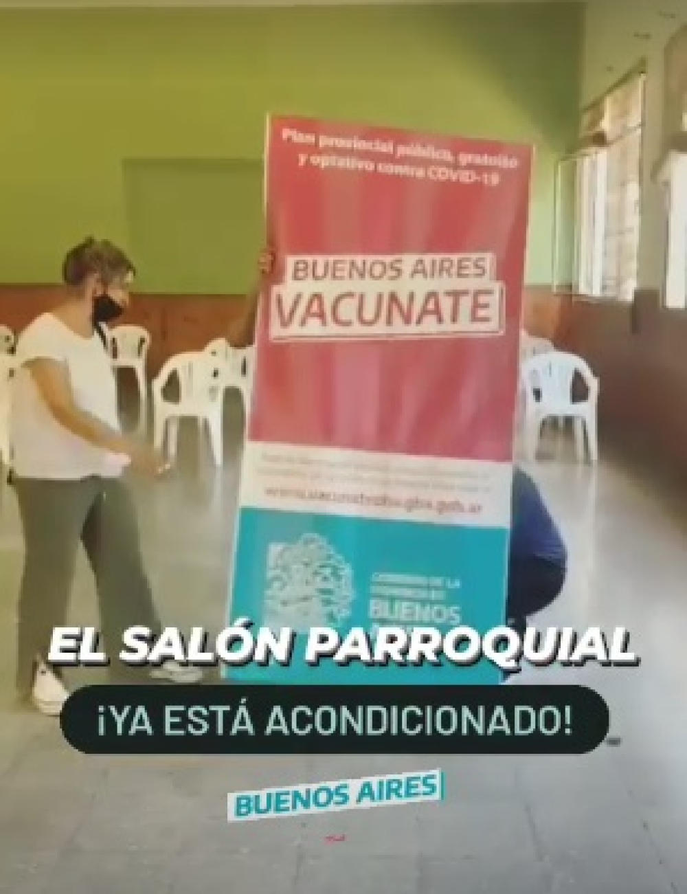 TRASLADARON EL VACUNATORIO PARA COVID