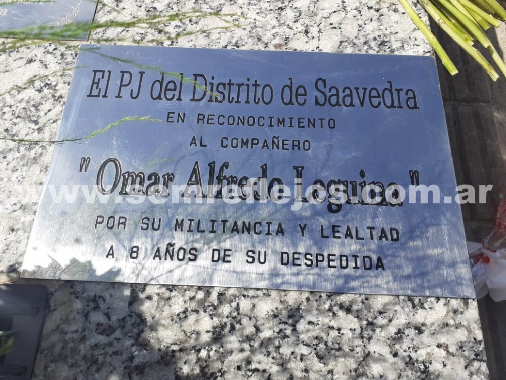 EL PJ HOMENAJEÓ A OMAR LEGUINA