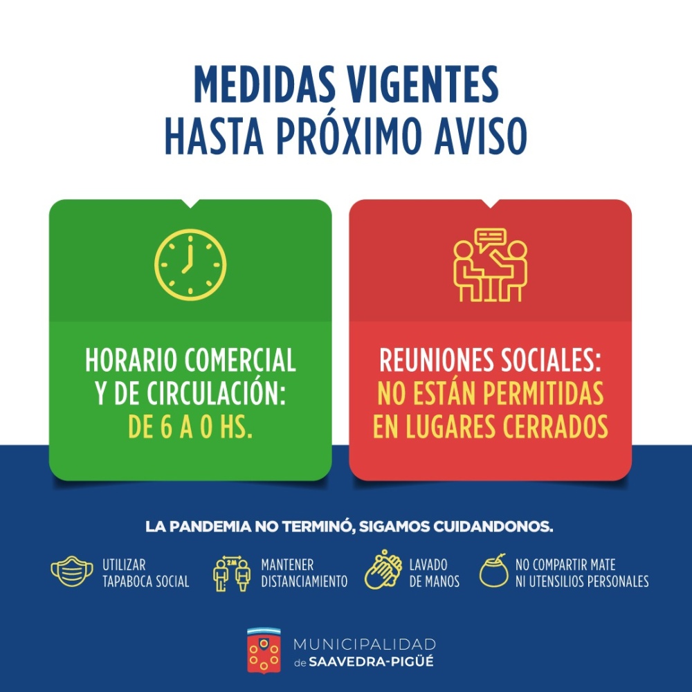 MEDIDAS VIGENTES HASTA PRÓXIMO AVISO