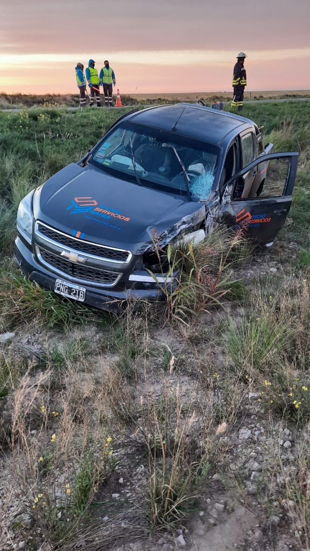 TRIPLE CHOQUE CON HERIDOS EN LA RUTA 33