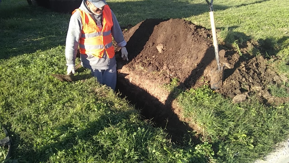 Después de 10 años se reactivó la obra de cloacas en Espartillar