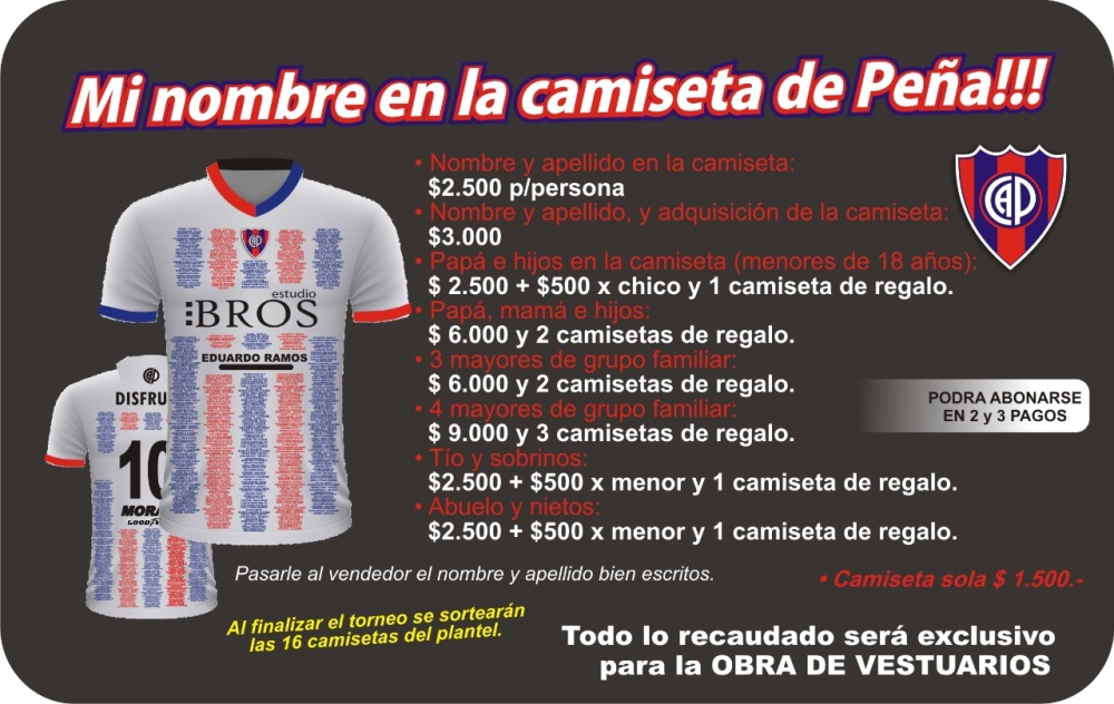 Exitosa ”camiseta del millón” de Peñarol