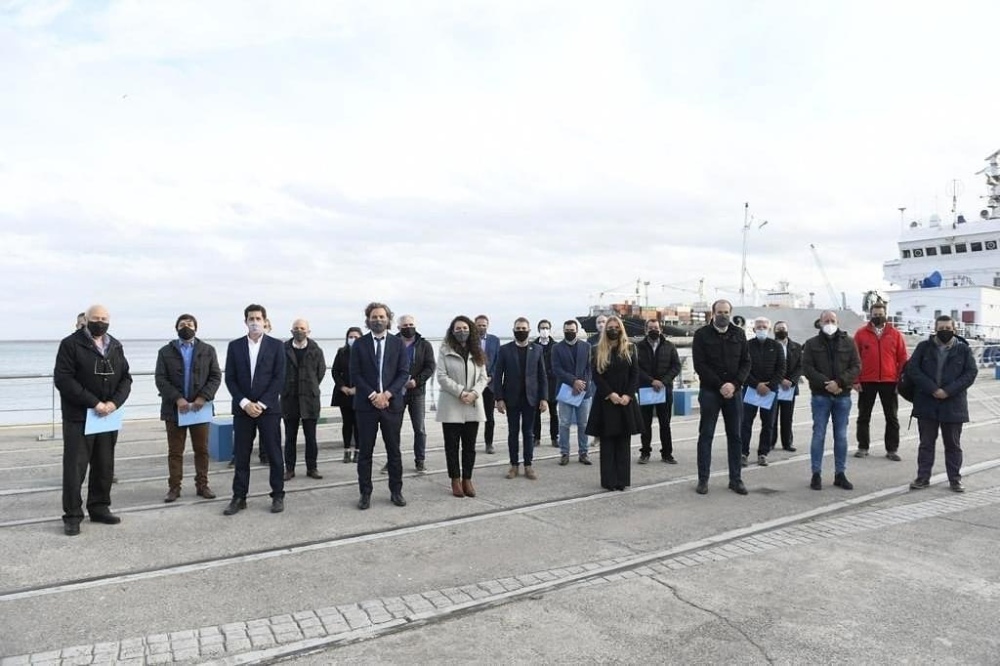 MERQUEL ACOMPAÑÓ A LA COMITIVA DEL GOBIERNO NACIONAL EN BAHÍA BLANCA