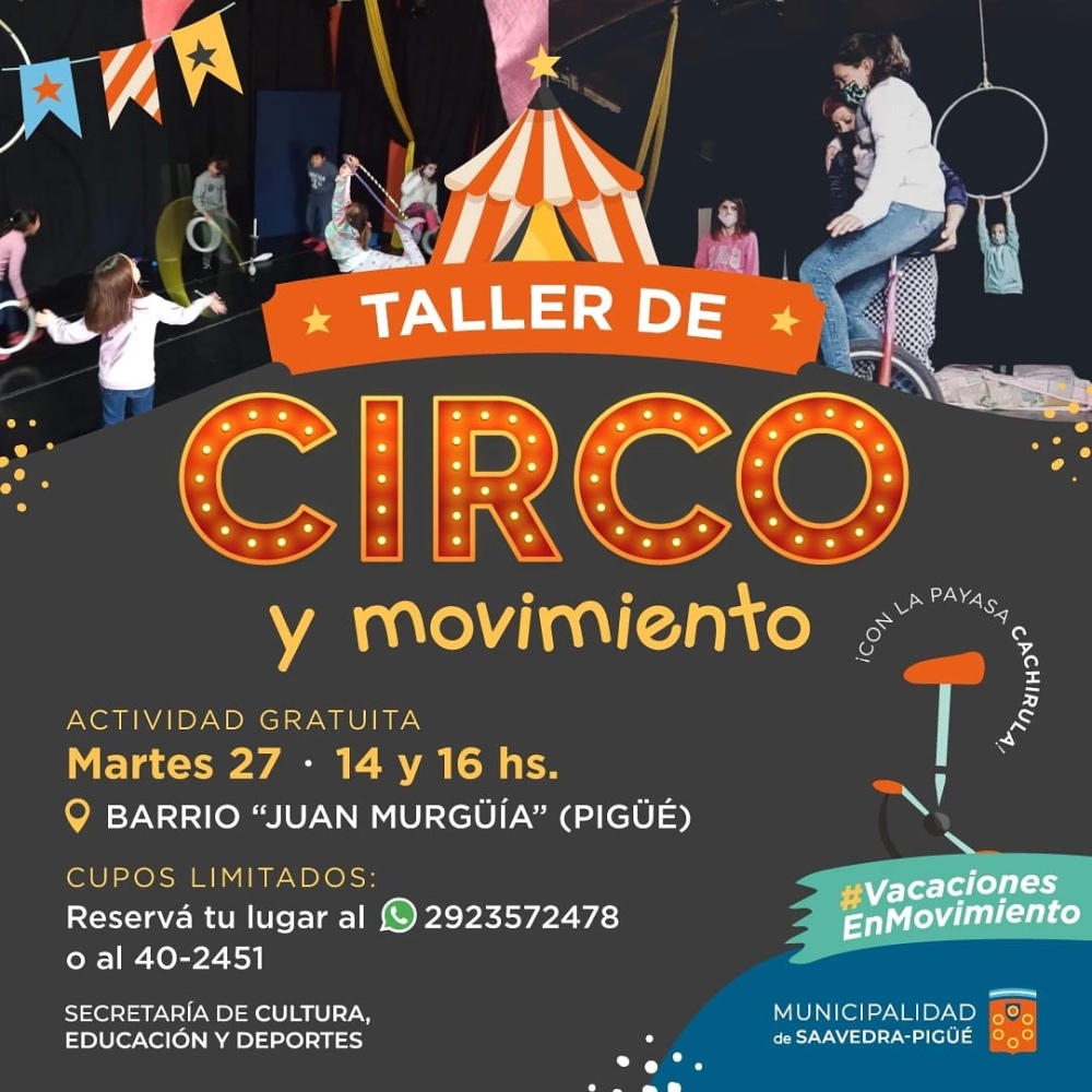 TALLER DE CIRCO Y MOVIMIENTO