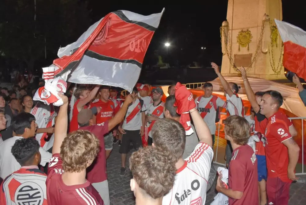 Festejo de los hinchas de River