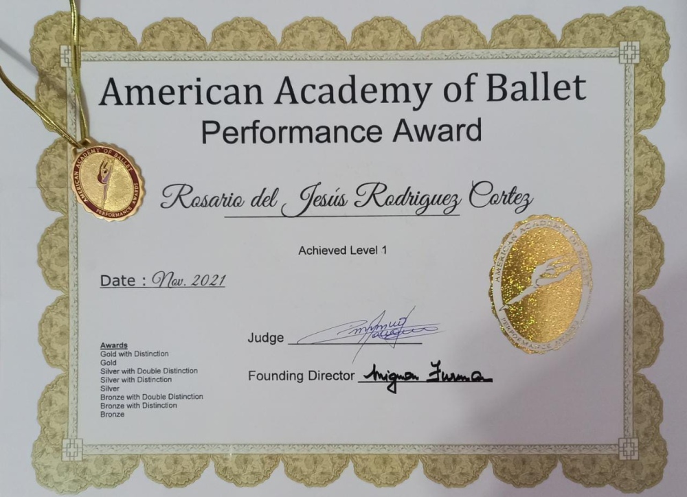 Una alumna del estudio de danzas MBD obtuvo el oro en un certamen de calificación internacional