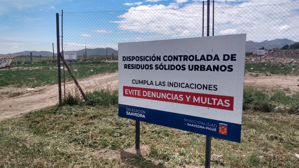 Saavedra: el municipio mostró los avances para mejorar el basurero