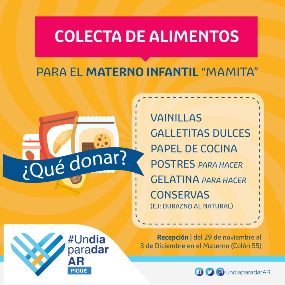 Día para dar a beneficio del Materno Mamita