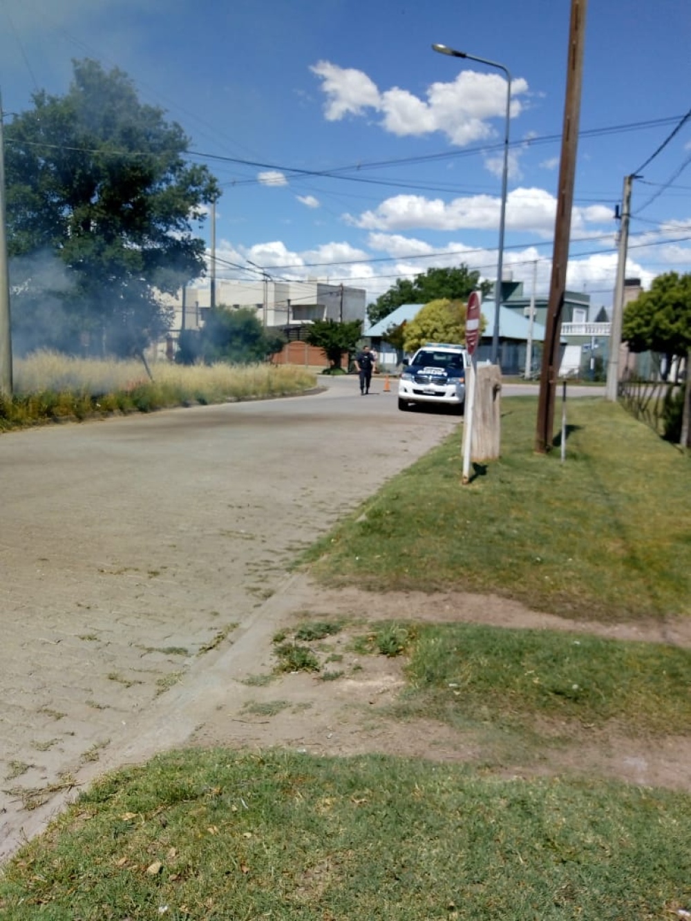 INCENDIO EN UN TERRENO BALDIO