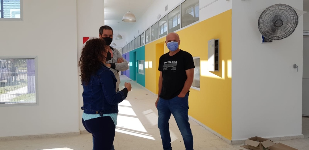 LA OBRA EN EL CENTRO EDUCATIVO COMPLEMENTARIO 801 DE SAAVEDRA A PUNTO DE COMPLETARSE