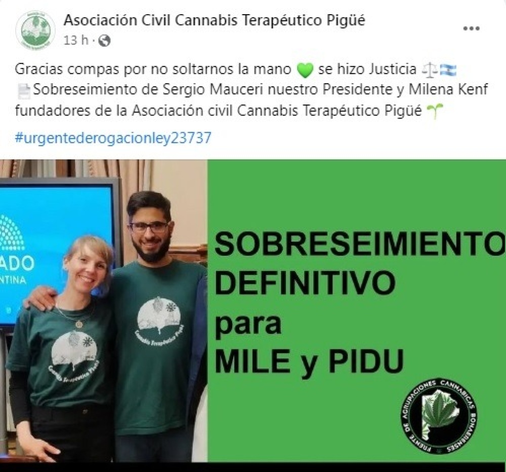 La justicia sobreseyó a ”pidu” Mauceri y Milena Kenf en la causa por drogas.