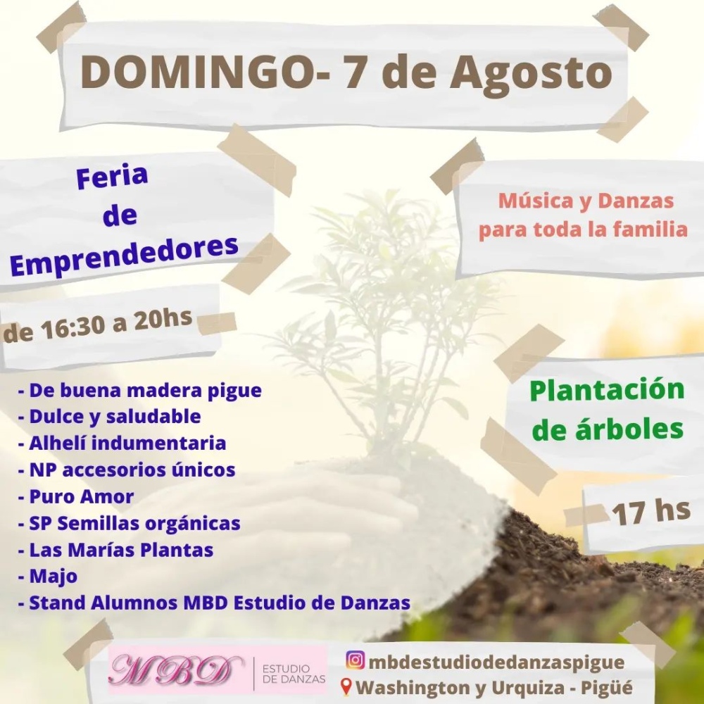 Plantación de árboles, feria y espectáculos en MBD