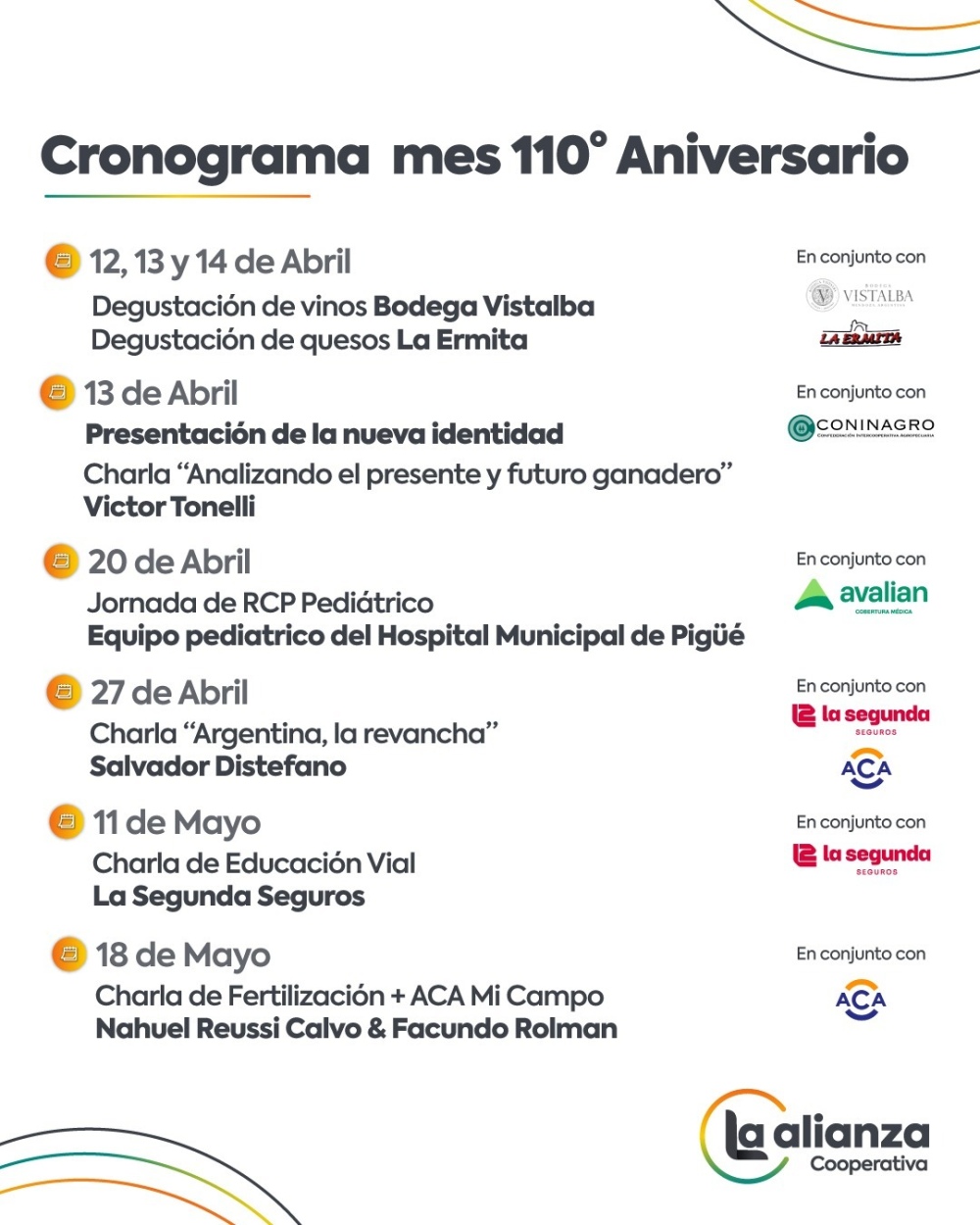 La Alianza anunció el programa de actividades por el 110 aniversario