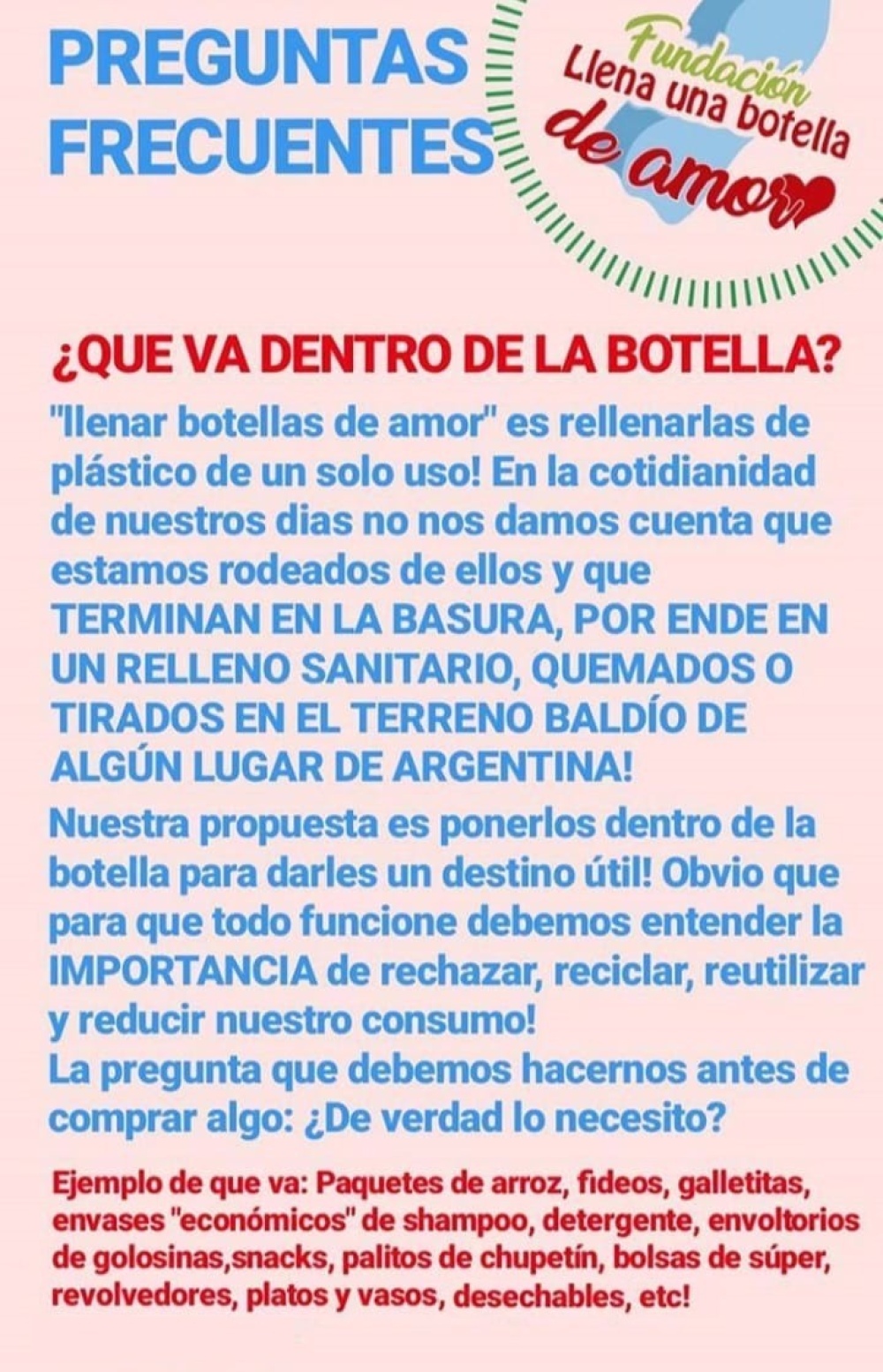 Miracca aclaró sobre los costos para enviar botellas de amor a Bs.As.