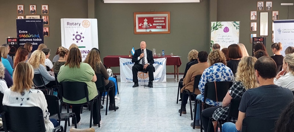 El Rotary Club realizó una jornada de meditación para el estrés y ansiedad