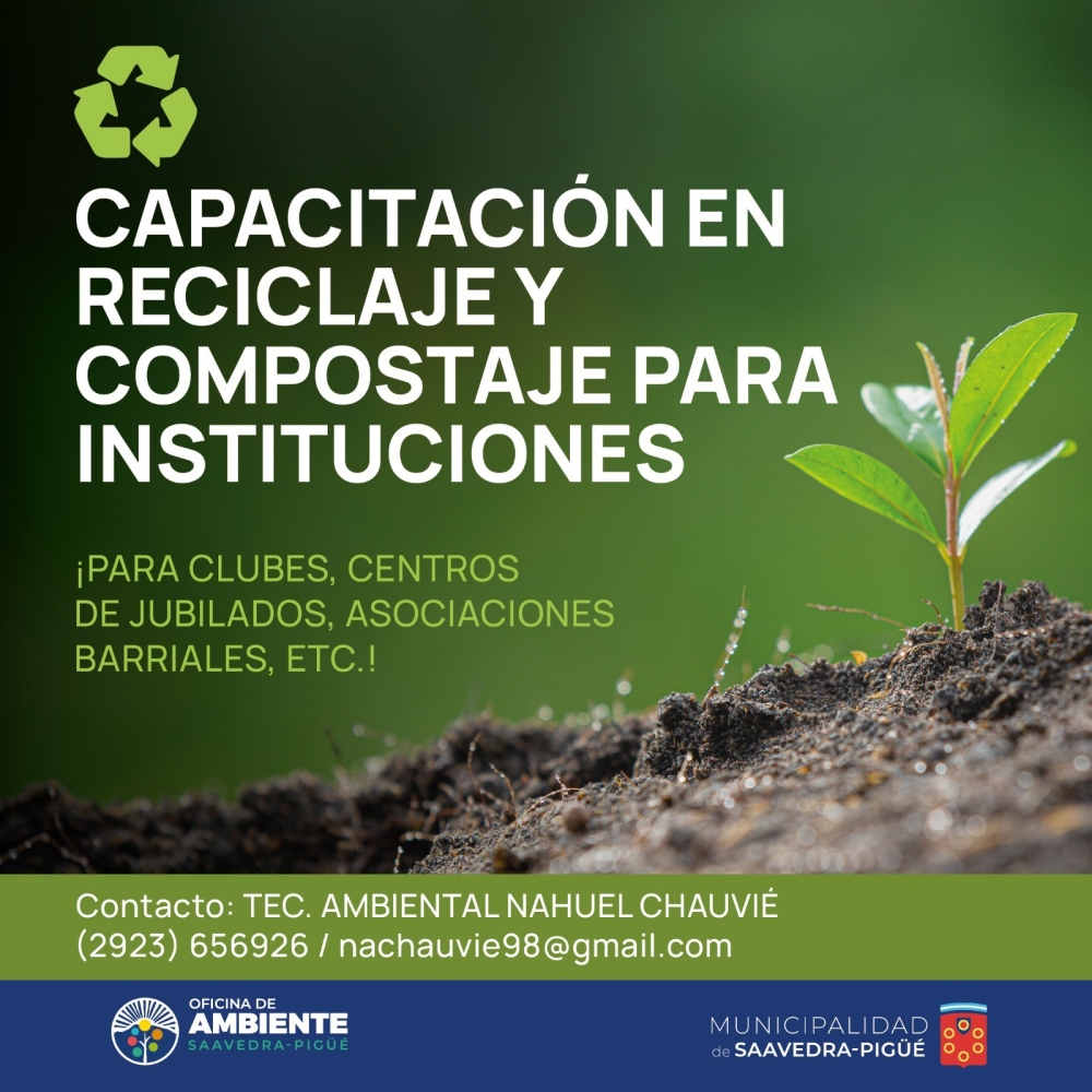 Invitan a instituciones para recibir capacitaciones sobre cuidado del ambiente