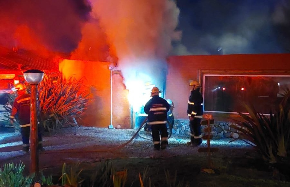 Incendio en la lavandería de un complejo turístico en Sierra de la Ventana