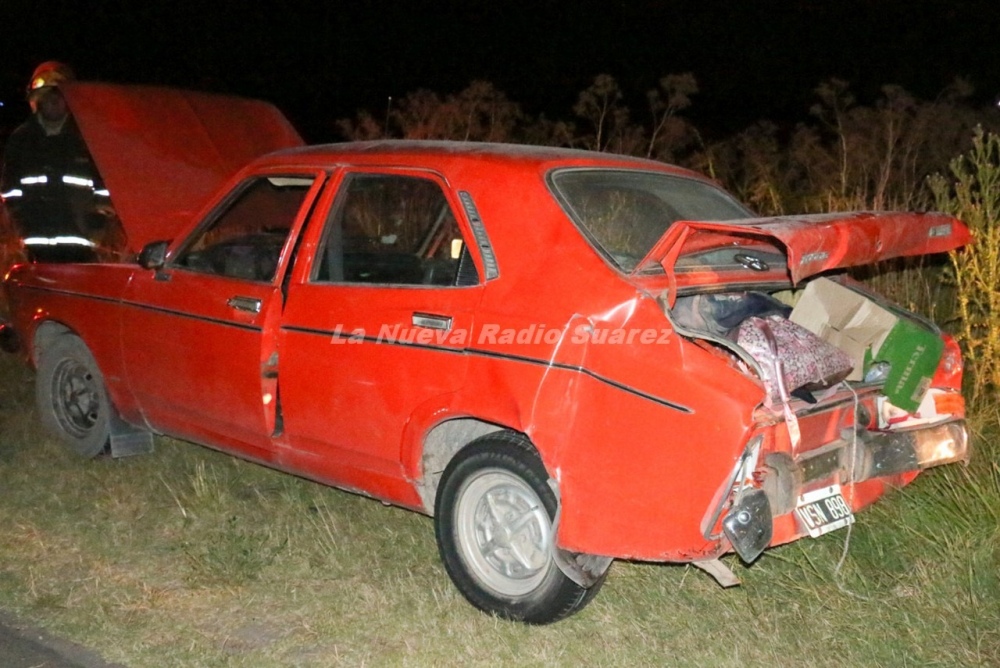 Anoche una camioneta y un auto chocaron en Ruta 67: circulaban en la misma dirección Suárez - Pigüé