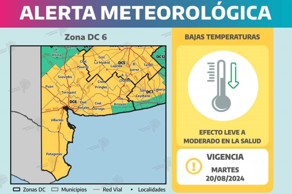 Alerta hoy por frío extremo: Buenos Aires y otras dos provincias afectadas