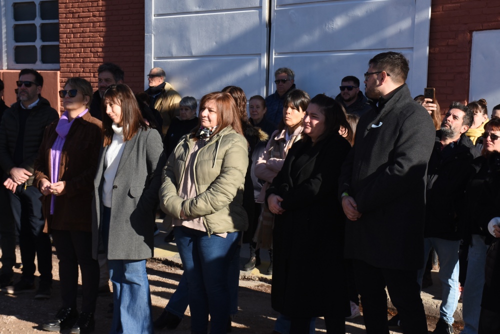 Inauguración de la obra en la Planta de Tratamientos de Efluentes Industriales en Textiles Pigüé