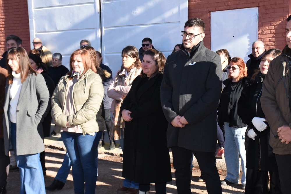 Inauguración de la obra en la Planta de Tratamientos de Efluentes Industriales en Textiles Pigüé