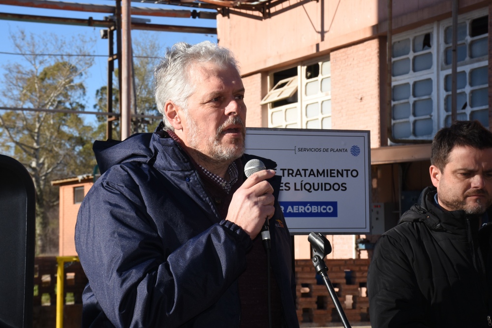 Inauguración de la obra en la Planta de Tratamientos de Efluentes Industriales en Textiles Pigüé