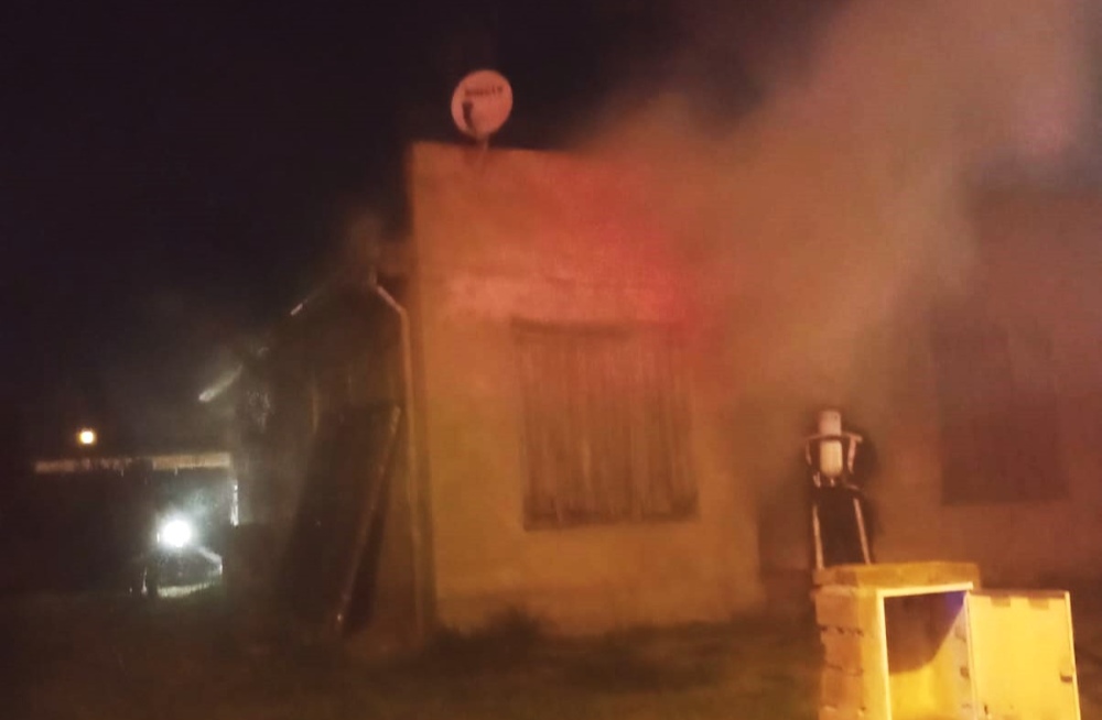 Incendió en una vivienda