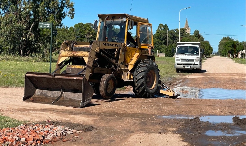 Obras de vialidad urbana en Arroyo Corto