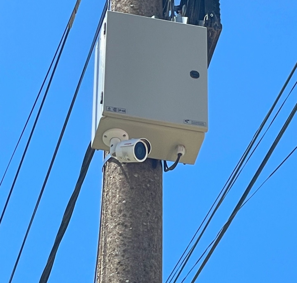 Instalación de nuevas cámaras de seguridad y centro de monitoreo en Arroyo Corto