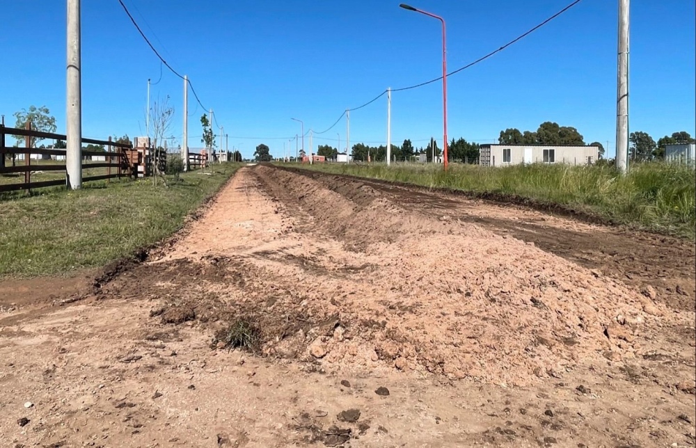 Obras de vialidad urbana en Arroyo Corto