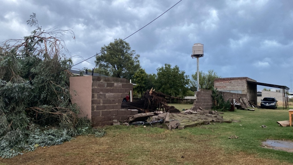 Fuertísimo tormenta en Huanguelén provoco daños importantes en la localidad