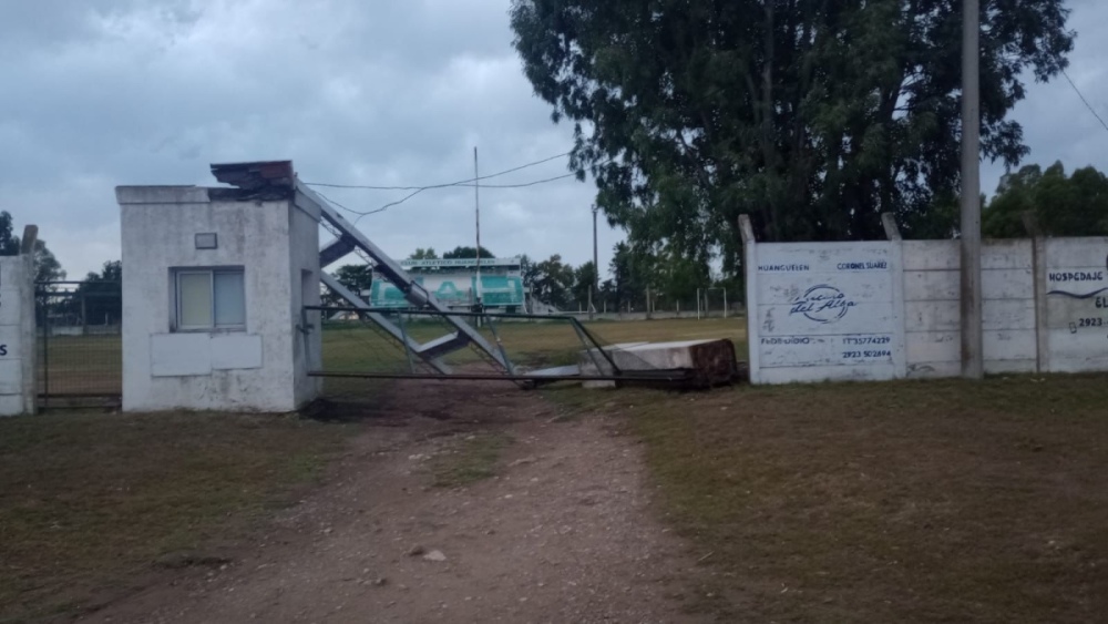 Fuertísimo tormenta en Huanguelén provoco daños importantes en la localidad