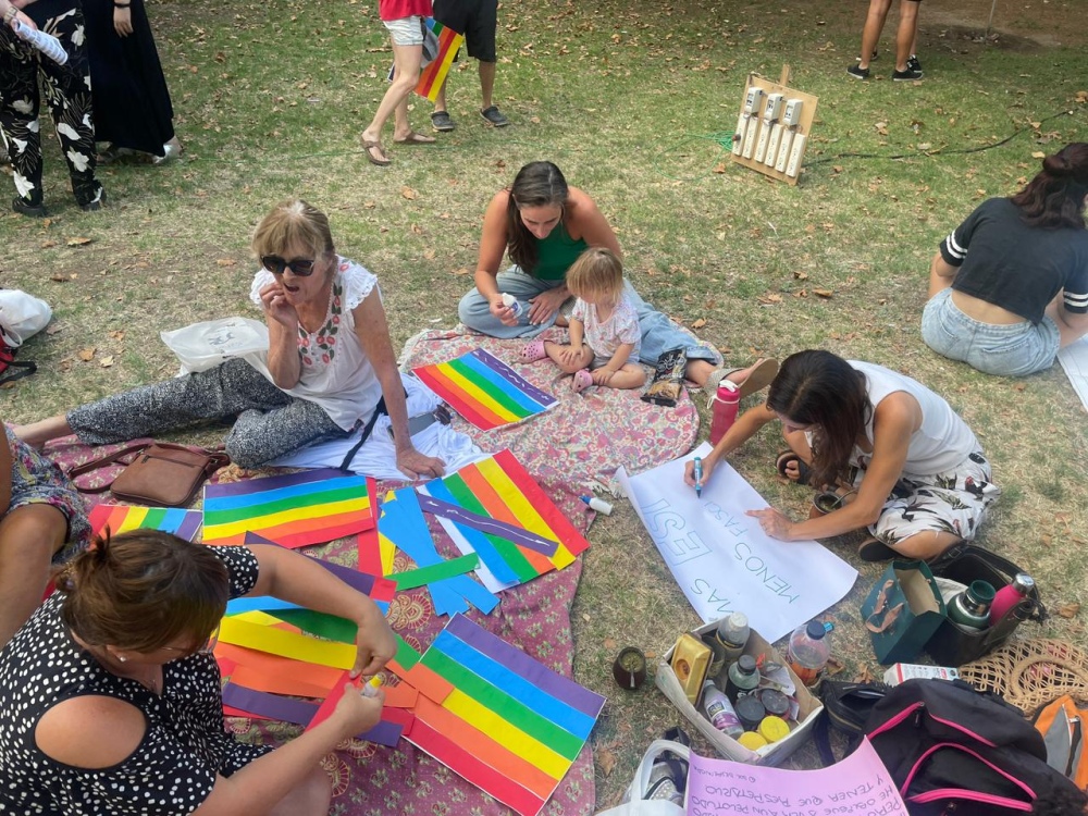 Marcha Federal del Orgullo Antifacista y Antirracista en Pigüé