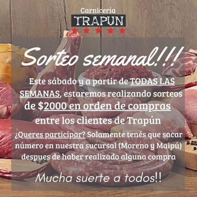 CARNICERÍA TRAPUM TE SORPRENDE TODAS LAS SEMANAS