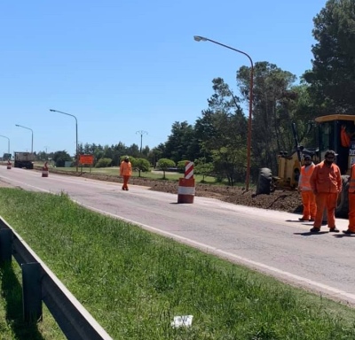 EN PIGÜÉ AVANZA LA OBRA DE LA RUTA 33