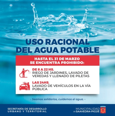 USO RACIONAL DEL AGUA POTABLE