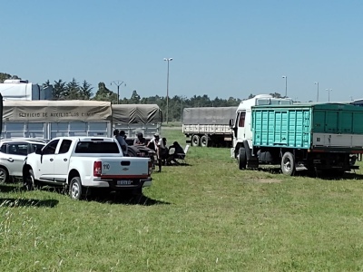 SERGIO MASSA CON LOS TRANSPORTISTAS CEREALEROS