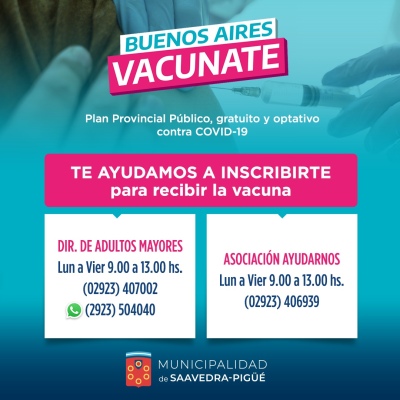 DÓNDE INSCRIBIRSE PARA VACUNARSE CONTRA EL COVID