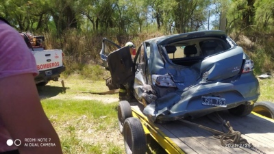 DOS VECINOS DE ESPARTILLAR  MURIERON EN UN ACCIDENTE EN EL ACCESO A GUAMINÍ