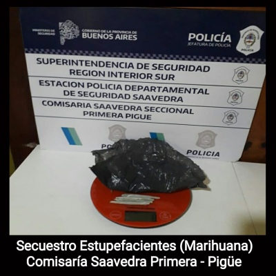 APREHENDIERON A UN JOVEN CON MARIHUANA