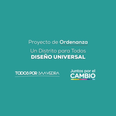 Distrito para todos. Diseño universal. Proyecto inclusivo de Nebot y Juntos por el Cambio aprobado