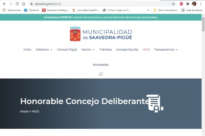 El HCD presentó su página web