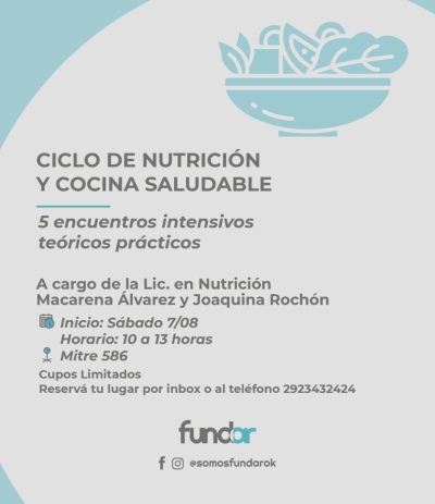 CICLO DE NUTRICIÓN Y COCINA SALUDABLE