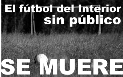 Sin público el fútbol se muere