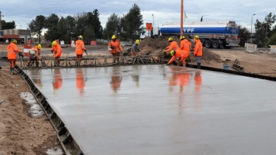 La rotonda de ruta 33 y 67 estará concluida a fines de septiembre