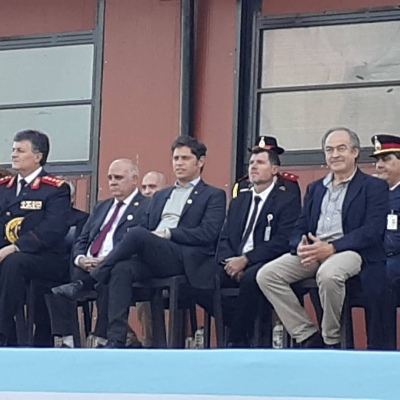 Bomberos de Pigüé participaron de la inauguración del primer centro de entrenamiento en Tapalqué