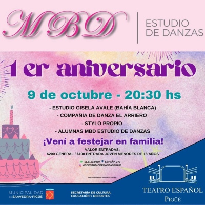 MBD estudio de danzas festejará su primer aniversario